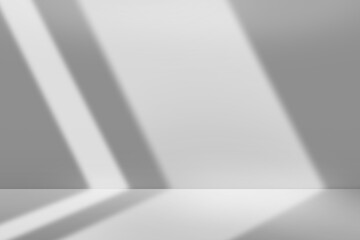 Product backdrop with natural light, Stage showcase minimal modern studio.