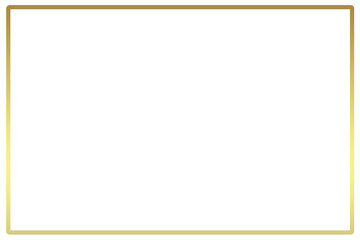 Transparent  rectangular frame Golden Borders PNG

