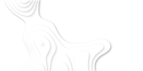 Vector abstract white paper cut banner. White waves decorative papercut design. Luxury paper cut background, Abstract decoration, white pattern, halftone gradients, 3d Vector illustration,