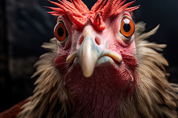 Humorous, meme-inspired image of a rooster - Powered by Adobe