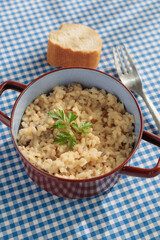 Homemade mushroom rice