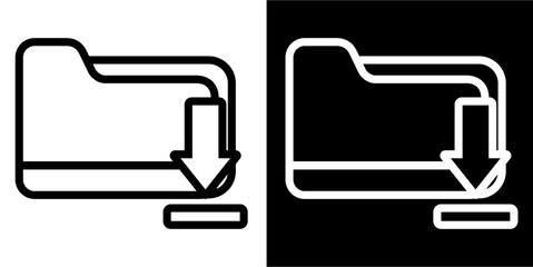 Download folder, file icon