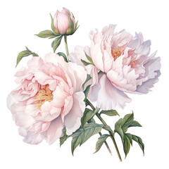 Peony Botanical Ilustration