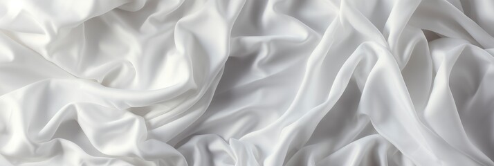 White Clothes Wrinkled Fabric Texture , Banner Image For Website, Background, Desktop Wallpaper