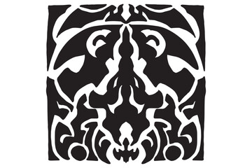 Square Ant Monster Emblem Tattoo