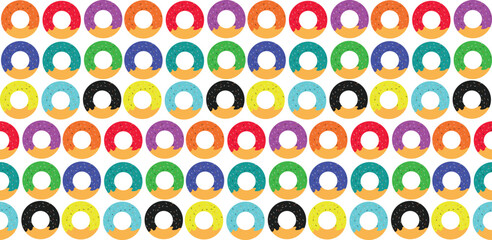 seamless pattern with colorful donut