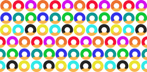 seamless pattern with colorful donut