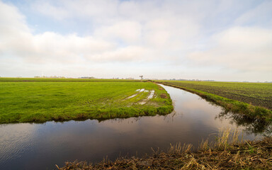 Agricultural fields near Blije, the Netherlands