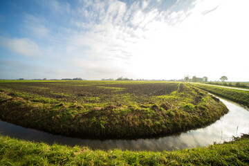Agricultural fields near Blije, the Netherlands
