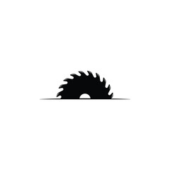 Circular saw blade icon vector graphics