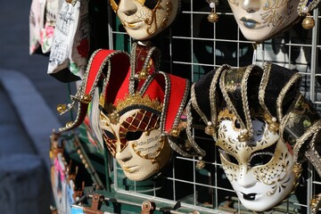Venetian mask souvenir shop in Venice