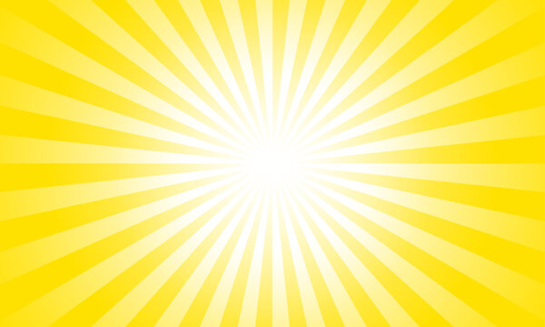 Sunray yellow background with copy space. Sunburst vector. Starburst copyspace