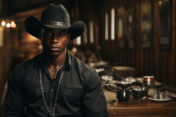 Black cowboy