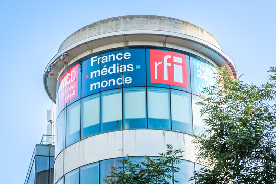 RFI (Radio France Internationale), FMM (France Medias Monde), France 24 headquarters building and studios in Issy les Moulineaux, France