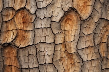 Photo of the hidden textures of tree bark in close-up. Generative AI - Powered by Adobe