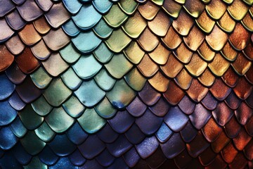 Photo of the textures and patterns of reptile scales. Generative AI