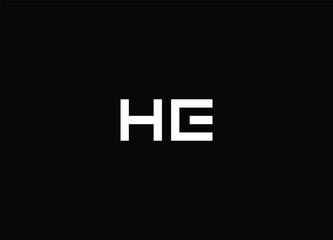 Initial Letter ne Logo Design Monogram Creative Modern Sign Symbol Icon