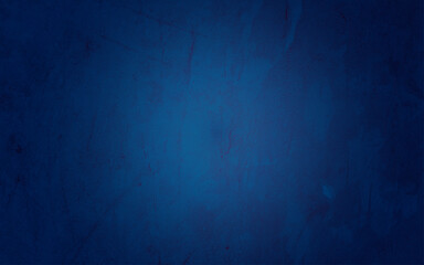 Abstract blue dark edges grunge cement wall background with texture