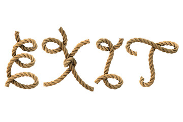 3D rendering of the word 