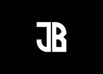 Monogram Letter JB Logo Design vector template