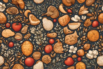 background from a lot of beans