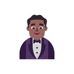 Man in Tuxedo: Medium-Dark Skin Tone