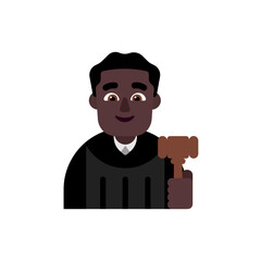 Man Judge: Dark Skin Tone