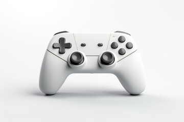 White game controller mockup on white background in 3d art style, generative ai - 688663736
