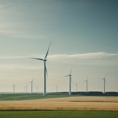 wind turbines farm