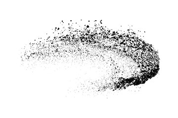 Splash drop black ink.  Grunge texture background. Vector illustration. Design elements.