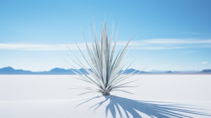 White Sands National Monument's Yucca Plants in Alamogordo, NM