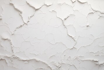 white art paper with torn edges and white background, elaborate borders