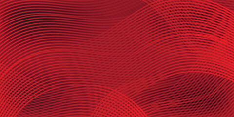 Red maroon background with 3D modern wave curve abstract presentation background. Luxury paper cut background