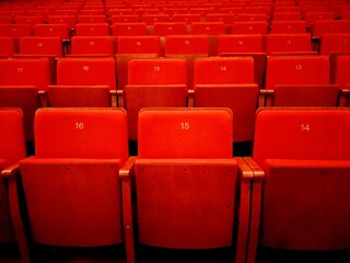 Naklejka premium A symphony of empty seats