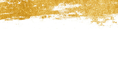 gold grunge on transparent background