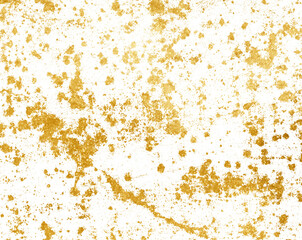 gold grunge on transparent background