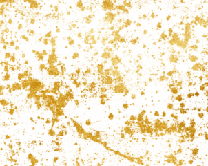 gold grunge on transparent background
