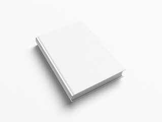 Blank Book Template isolated on White Background