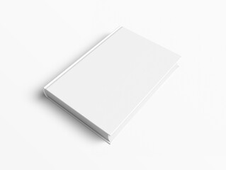 Blank Book Template isolated on White Background