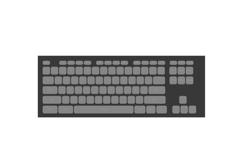 keyboard isolated on white background