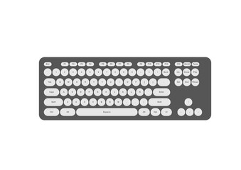 keyboard isolated on white background