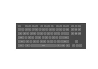 keyboard isolated on white background