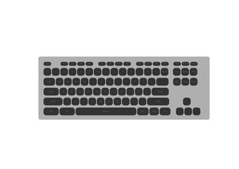 keyboard isolated on white background