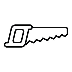 Saw icon vector on trendy design