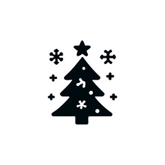Christmas tree icon. Winter holidays. Vector illustration - 688672111