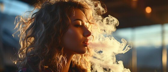 Nikotinkonsum: Risiken für die Jugend - obrazy, fototapety, plakaty