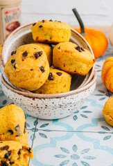 Pumpkin Muffin with chocolate chips