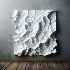 crumpled paper on the wall