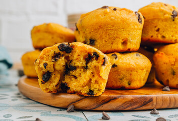 Pumpkin Muffin with chocolate chips