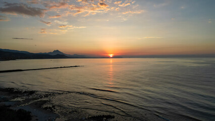 Sun rise in Alicante, Spain.